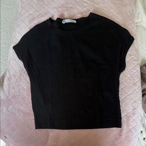 Zara cropped t shirt